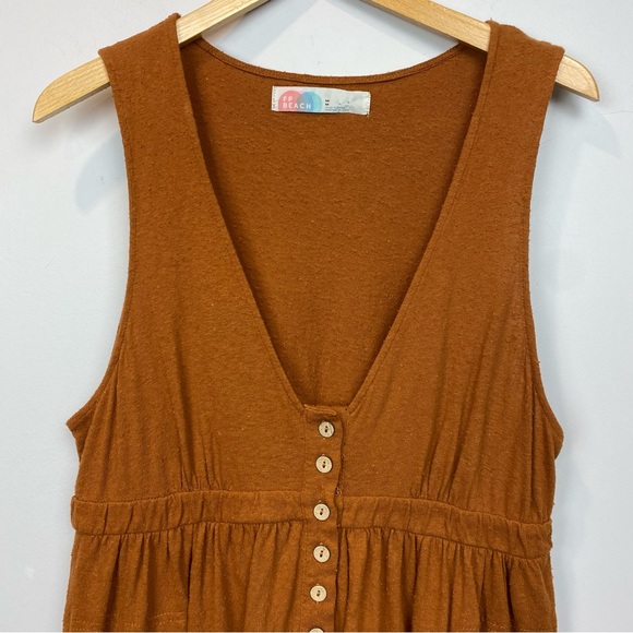 Free People Beach • summertime button front mini dress - Picture 5 of 12